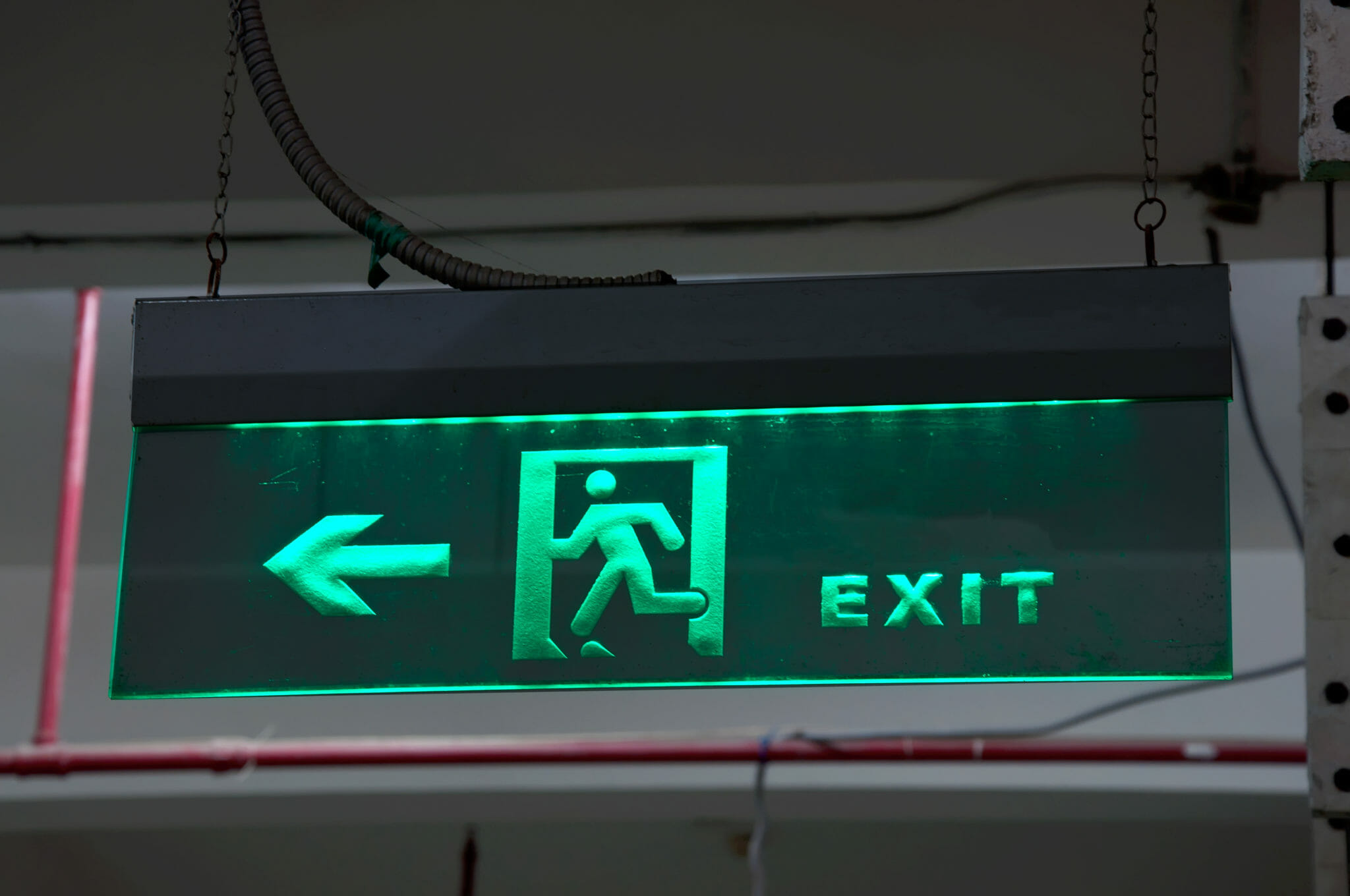Lighting inverters safety, exit sign