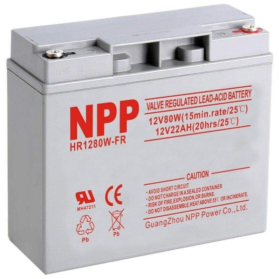 NPP hr1280w-fr battery