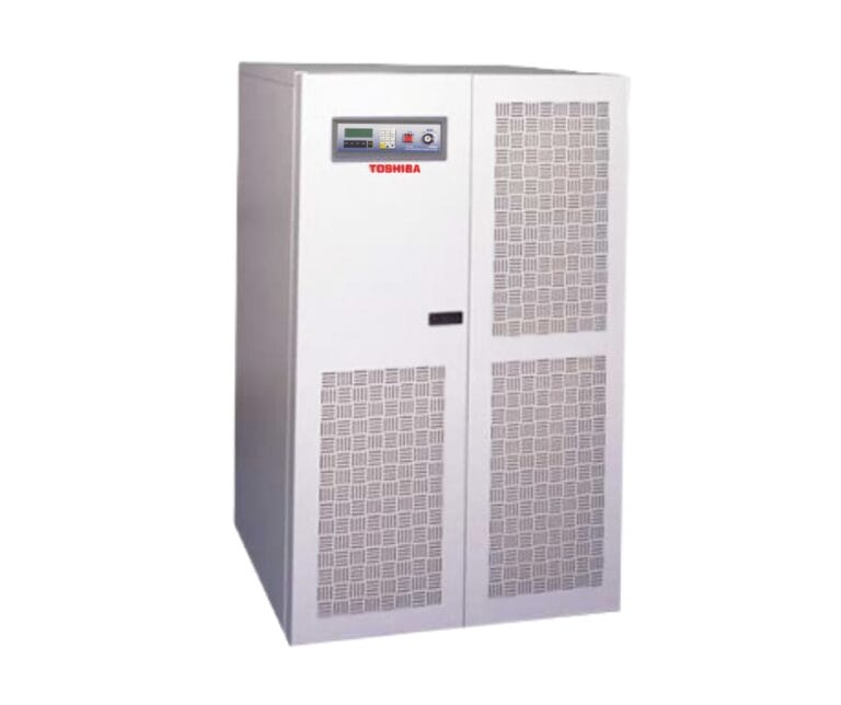 Complete front access for installation, operation and service.  Internal batteries and internal maintenance bypass switch for minimal footprint.